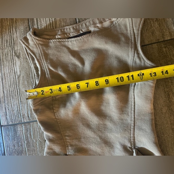 🤎🍁Zara Woman Wool Blend Casual Dress Size XS Tan🤎🍁 - Picture 5 of 10